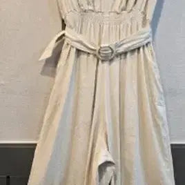 [BUNJANG] TIME Linen Jumpsuit / 타임 점프수트 린넨 한섬 time 한섬타임 점프슈트 멜빵 원피스 롱원피스 마 리넨 린넨원피스 린넨팬츠 린넨바지 명품