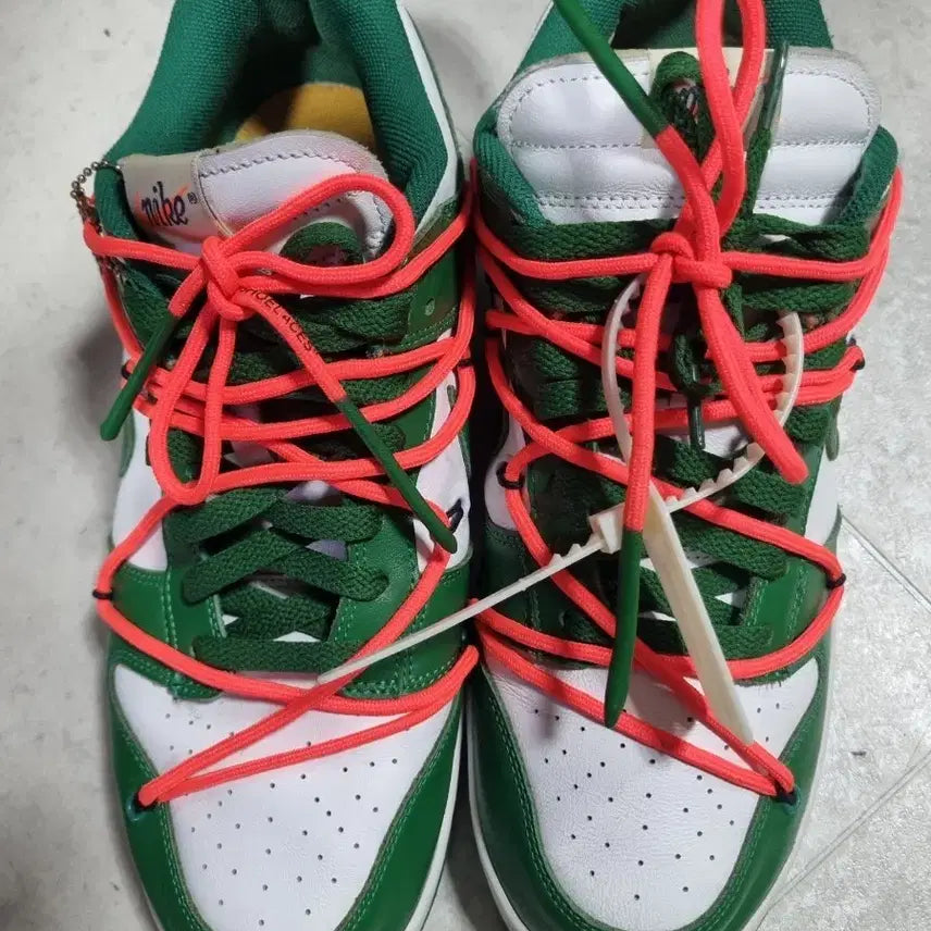 [BUNJANG] Nike Off-White Dunk Low Pine Green / 나이키 오프화이트 덩크 로우 파인 그린