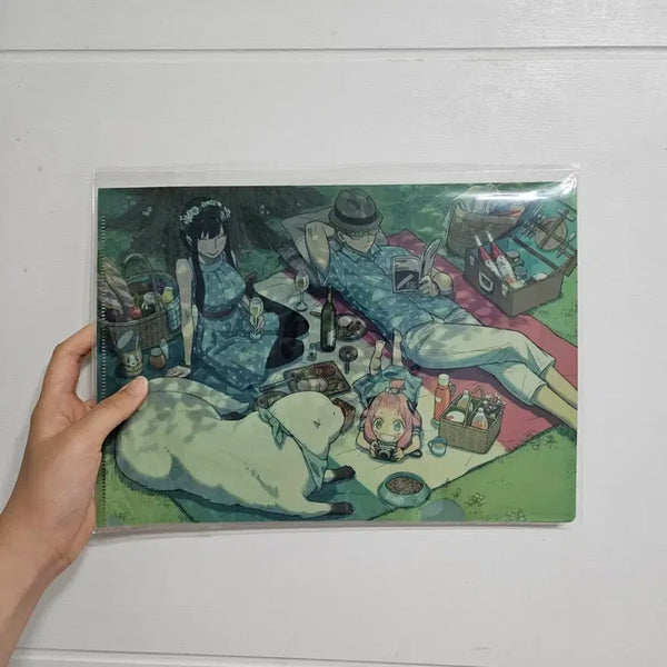 [BUNJANG] Spy x Family Picnic Illustration L-Folder / 스파이 패밀리 파일 홀더 피크닉 일러스트