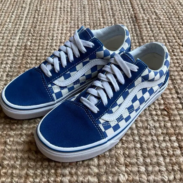 [BUNJANG] Vans Old Skool Checkerboard Navy 235 / [235]반스 올드스쿨 체커보드 네이비