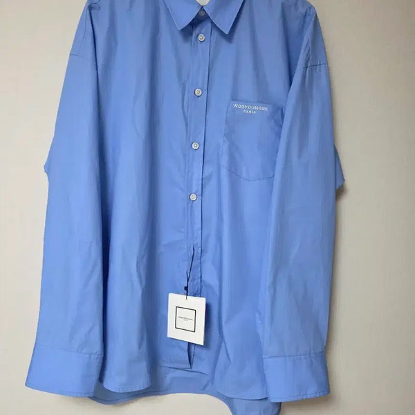 [BUNJANG] Wooyoungmi Blue Oversized Cotton Shirt SS26 / [50] 26ss 우영미 블루 오버사이즈 코튼 셔츠