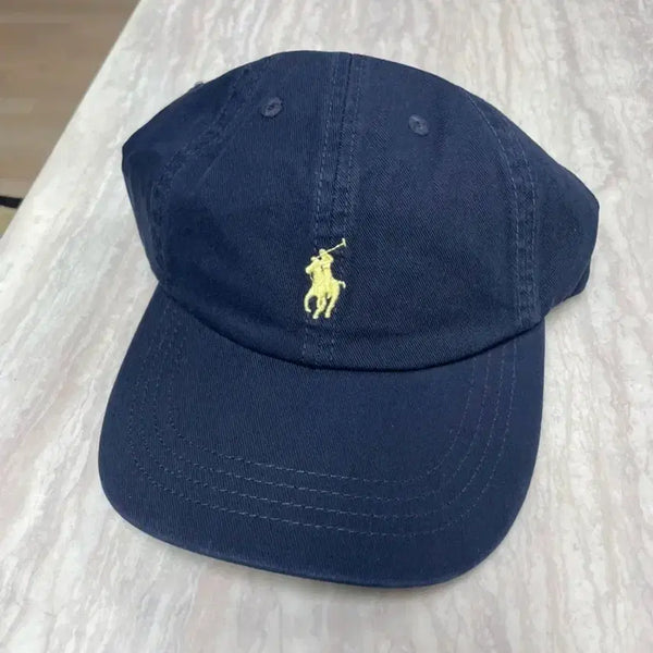 [BUNJANG] Polo Ralph Lauren RLB Navy Ball Cap Yellow Pony / 폴로 랄프로렌 릴레이블루(네이비) 볼캡 옐로우포니