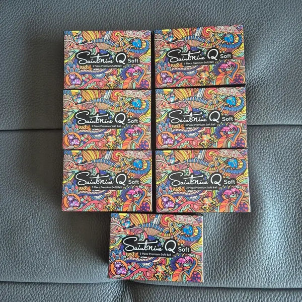 [BUNJANG] Park Min-jee Signed Saint Nine Q Soft Golf Balls 6-Ball Set / 박민지 사인 세인트나인 Q Soft 골프공 6구 7박스