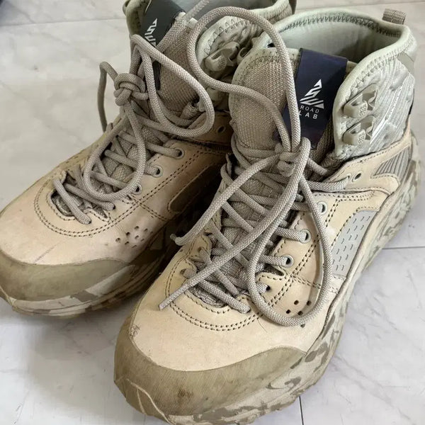 [BUNJANG] Kolon Tripod Mid Beige Gore-Tex Hiking Boots Size 245 / 코오롱 트라이포드 미드 베이지 245