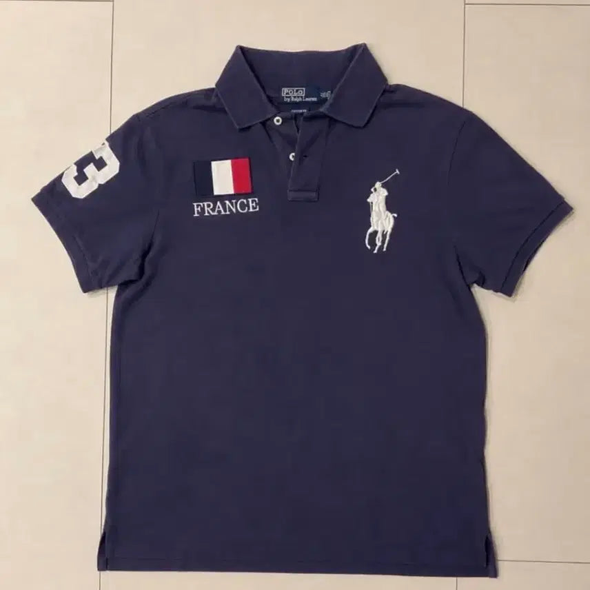 [BUNJANG] Polo Big Pony France Polos T-Shirt Size L / 폴로 빅포니 프랑스 카라티
