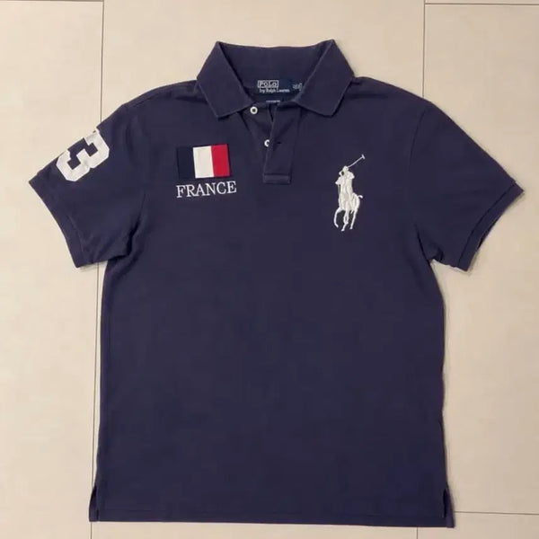 [BUNJANG] Polo Big Pony France Polos T-Shirt Size L / 폴로 빅포니 프랑스 카라티