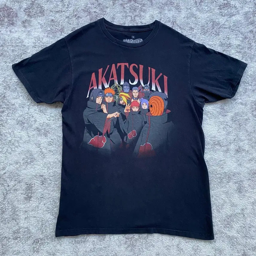 [BUNJANG] Naruto Akatsuki Official Animation T-Shirt / 나루토 아카츠키 오피셜 애니메이션 티셔츠 애니티