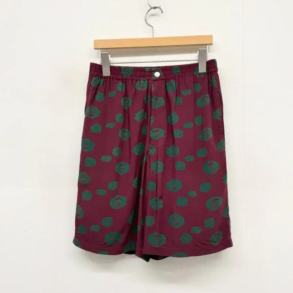 [BUNJANG] 80s CP Company Rose Print Rayon Shorts / 80s CP COMPANY 씨피컴퍼니 레이온 반바지