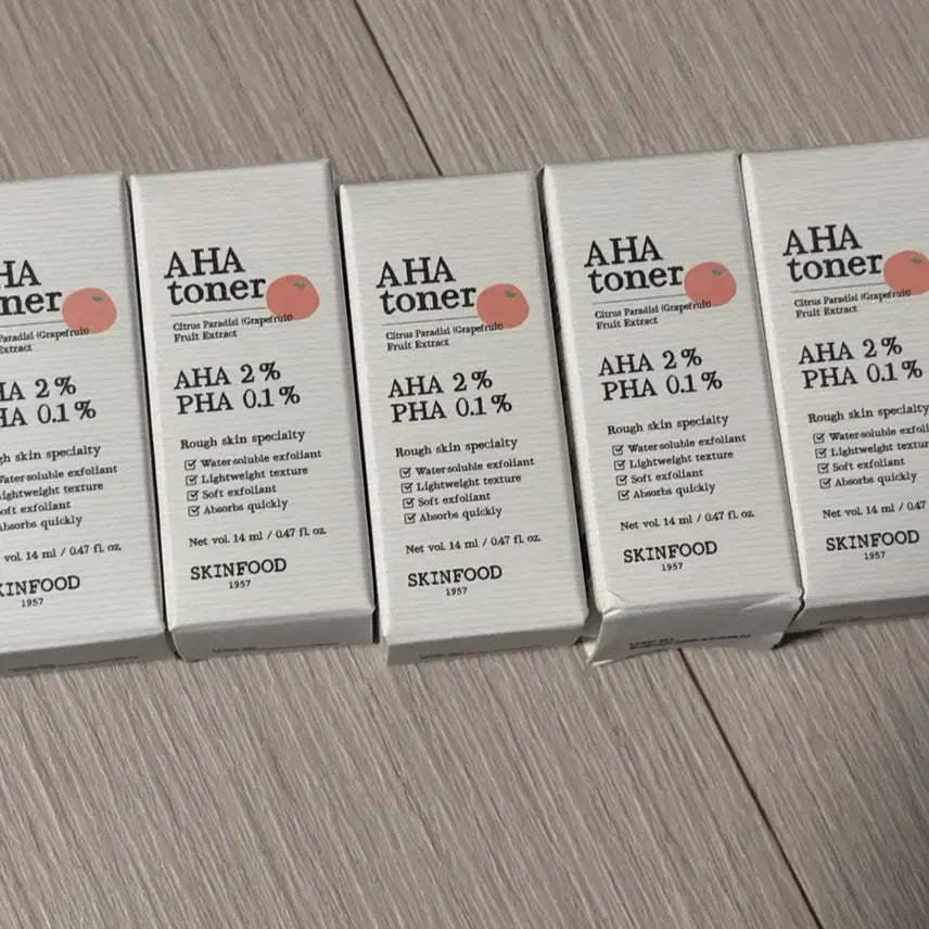 [BUNJANG] SKINFOOD AHA Pink Grapefruit Toner Set / 스킨푸드 AHA 핑크자몽 아하토너 일괄