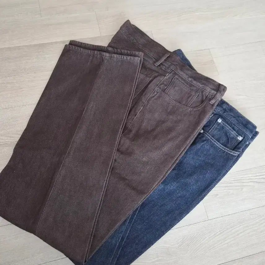 [BUNJANG] Auralee 5 Pocket Denim Pants Indigo / Mocha Size 32 / 오라리 5p 인디고 / 모카 32사이즈