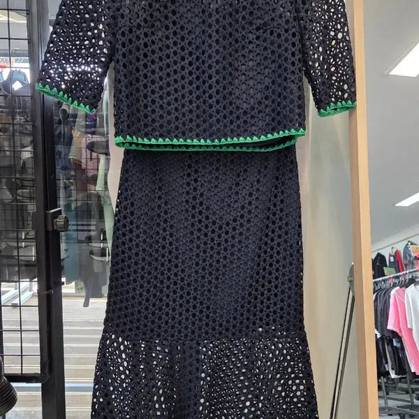 [BUNJANG] Maje Women's Punching Setup Two-Piece Set / *마쥬 여성 펀칭셋업 투피스/호칭1/S
