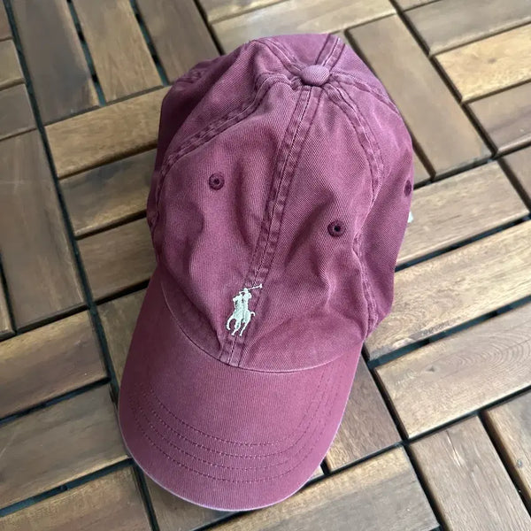 [BUNJANG] 90s Vintage Polo Ralph Lauren Cap Burgundy / 90s 빈티지 폴로랄프로렌 볼캡 모자 버건디