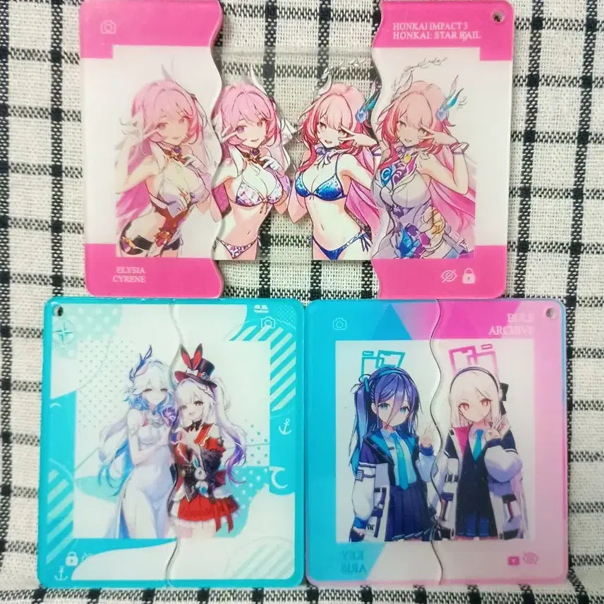[BUNJANG] Honkai: Star Rail & Blue Archive Slide Keychain / 주말할인)붕괴 스타레일 블루아카이브 슬라이드 키링 개별가
