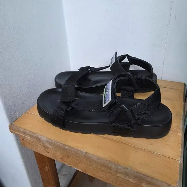 [BUNJANG] Bottega Veneta Black Strap Sandals Size 43 / 보테가베네타 블랙 샌들 43