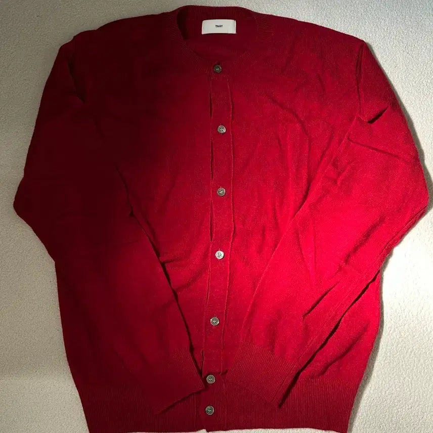 [BUNJANG] TNGT Cashmere Blend Cardigan Red Size 95 / TNGT 캐시미어 블렌드 가디건 레드 95사이즈