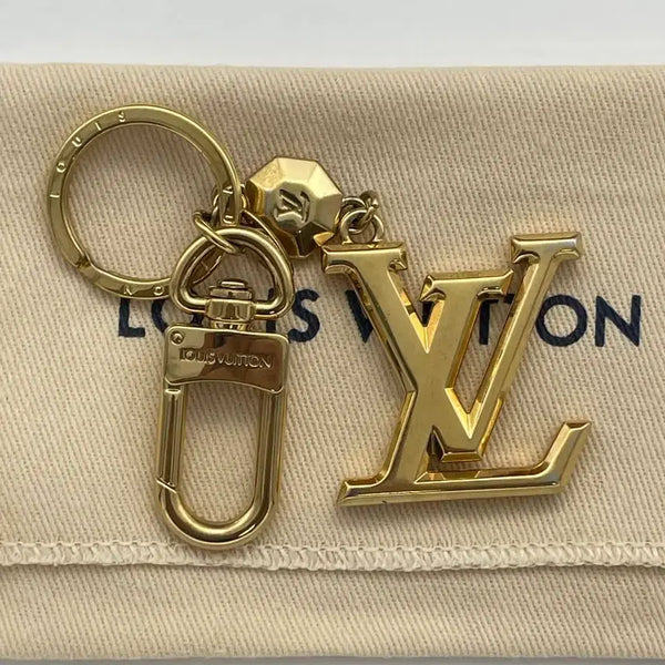 [BUNJANG] Louis Vuitton LV Facet Key Holder Charm Gold / [ 정품 / 풀구성 ] 루이비통 LV파셋 키홀더 키링 백참 골드