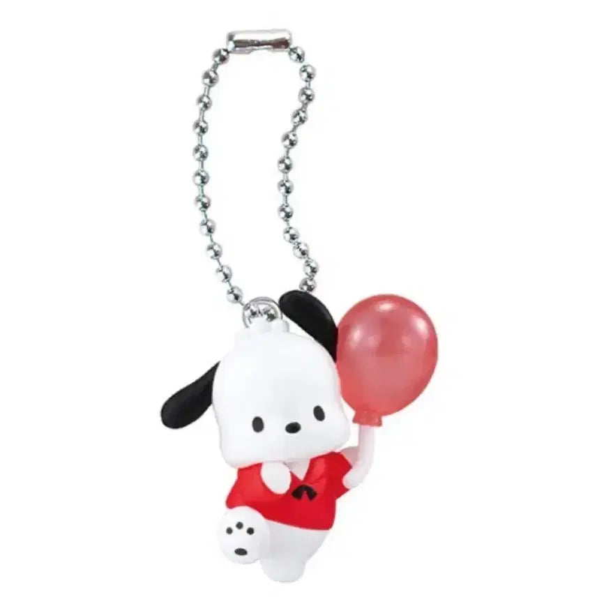 [BUNJANG] Sanrio Characters Red Charm Gacha Keyring Pochacco / 산리오 캐릭터즈 레드 컬러 참 가챠 키링 포차코