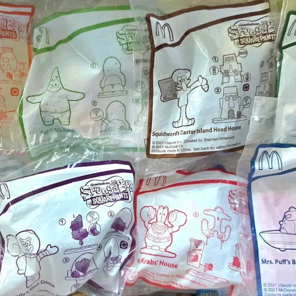 [BUNJANG] SpongeBob Happy Meal 8-Piece Set / 스펀지밥 해피밀 8종