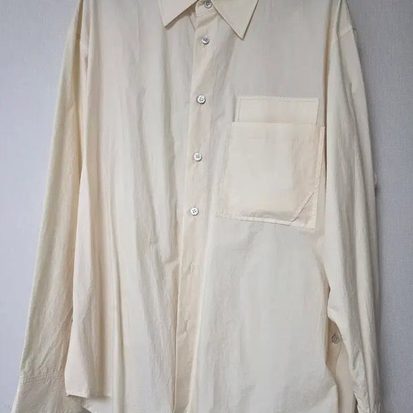 [BUNJANG] Solid Homme 23SS Paper Shirt / [48] 솔리드옴므 23ss 페이퍼 셔츠