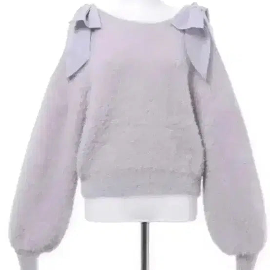 [BUNJANG] Ingni Shoulder Cut-out Ribbon Knit / 잉그니 어깨트임 리본 니트 스나계지뢰계