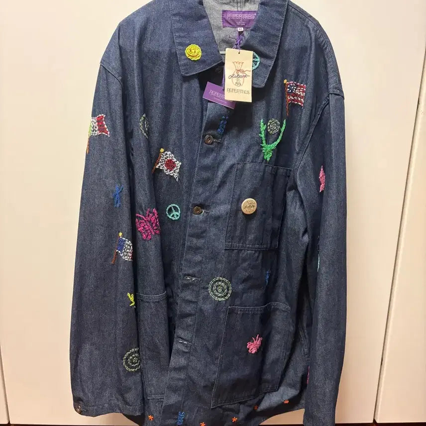 [BUNJANG] Nepenthes x OTAKARA NYC D.N. Coverall Work Jacket 24SS / 네펜데스 X OTAKARA NYC D.N. 커버올 워크 재킷 24SS