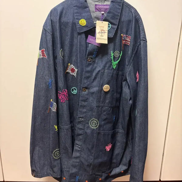 [BUNJANG] Nepenthes x OTAKARA NYC D.N. Coverall Work Jacket 24SS / 네펜데스 X OTAKARA NYC D.N. 커버올 워크 재킷 24SS