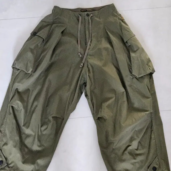[BUNJANG] Kapital Combed Gabardine Ao Dye Cargo Pants Khaki (Size 2) / (W) 캐피탈 콤베드 개버딘 Ao 다이 카고 팬츠 카키 m(2사이즈)