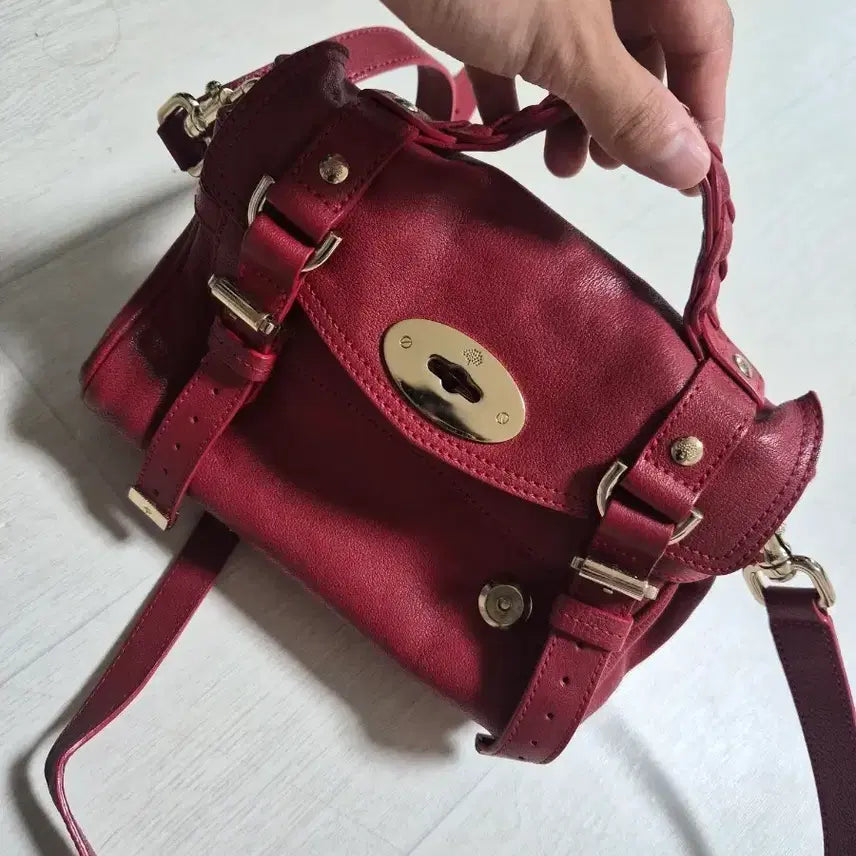 [BUNJANG] Mulberry Alexa Mini Satchel Bag Red Leather / 멀버리 알렉사 미니 사첼백 레드