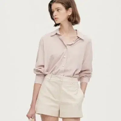 [BUNJANG] SIE Reels Silk Shirt Light Pink / SIE 시에 릴즈 실크 셔츠 연핑크