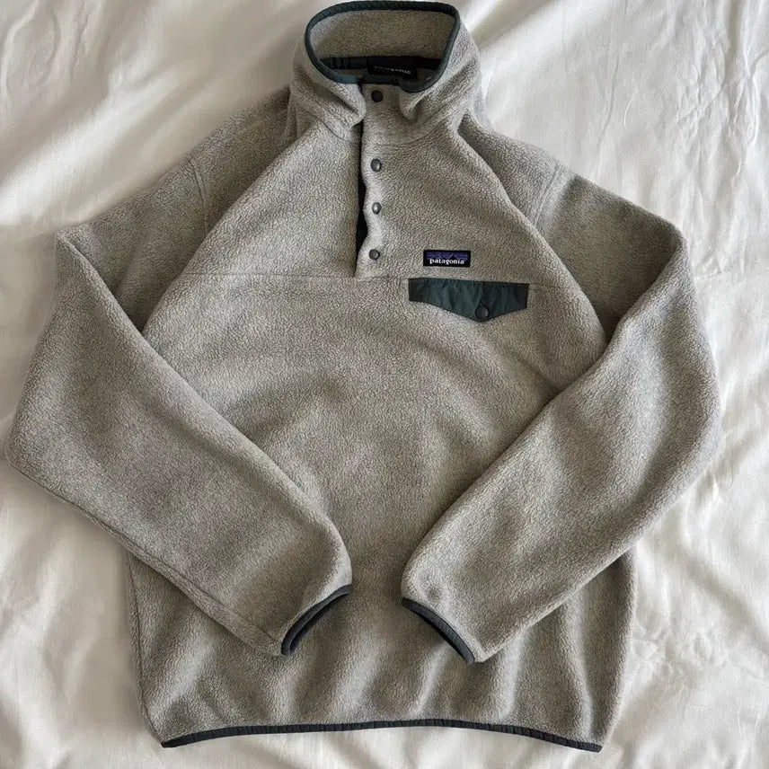 [BUNJANG] Patagonia Synchilla Fleece Lightweight Jacket Oatmeal Light Green (L) / [L]파타고니아 신칠라 빈티지 오트밀 그린