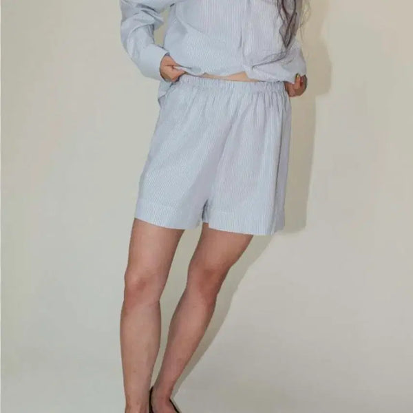 [BUNJANG] Baserange Ole Shorts Blue Stripe / Baserange 베이스레인지 Ole Shorts