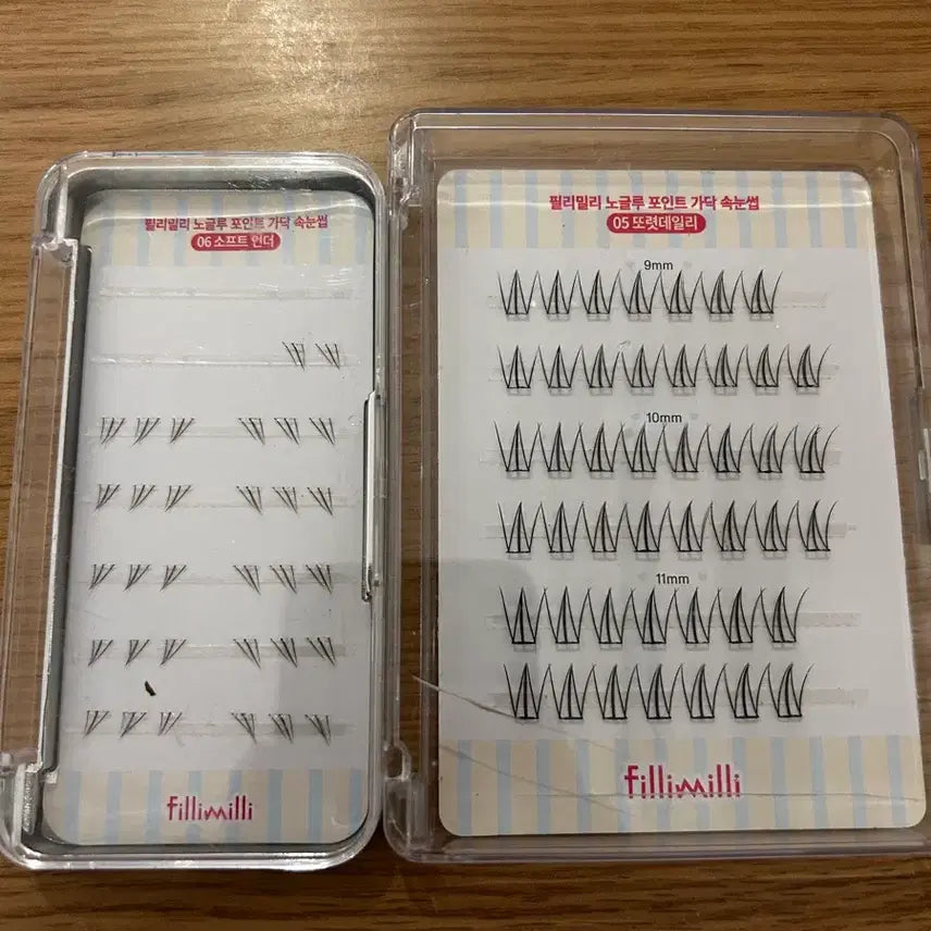 [BUNJANG] Filly Millie No-Glue Point Lashes Bundle Set / [일괄판매] 필리밀리 노글루 포인트 속눈썹