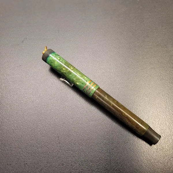 [BUNJANG] Parker Duofold Lady Ringtop Jade Green Fountain Pen / (빈티지) 파카 듀오폴드 제이드그린 레이디 링탑