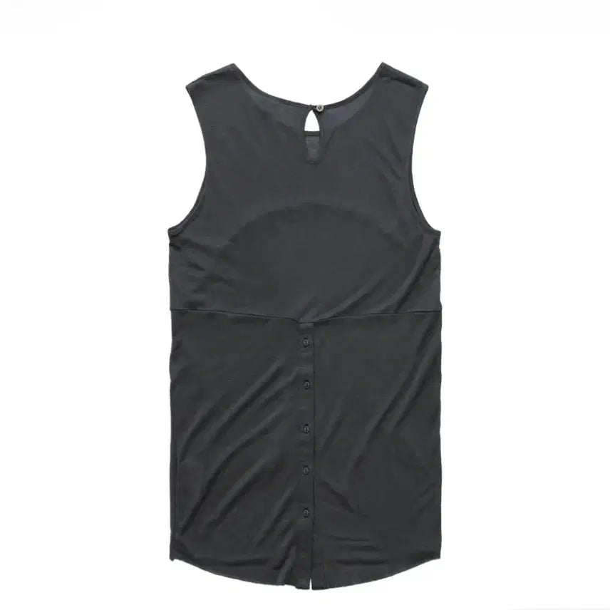 [BUNJANG] Politeureu Women Sheer Sleeveless Charcoal / ㅡ폴리테루 우먼 시어 슬리브리스 차콜