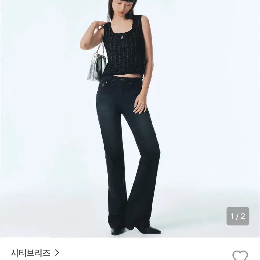 [BUNJANG] Citibreeze Black Bootcut Jeans / 시티브리즈 부츠컷 블랙 27