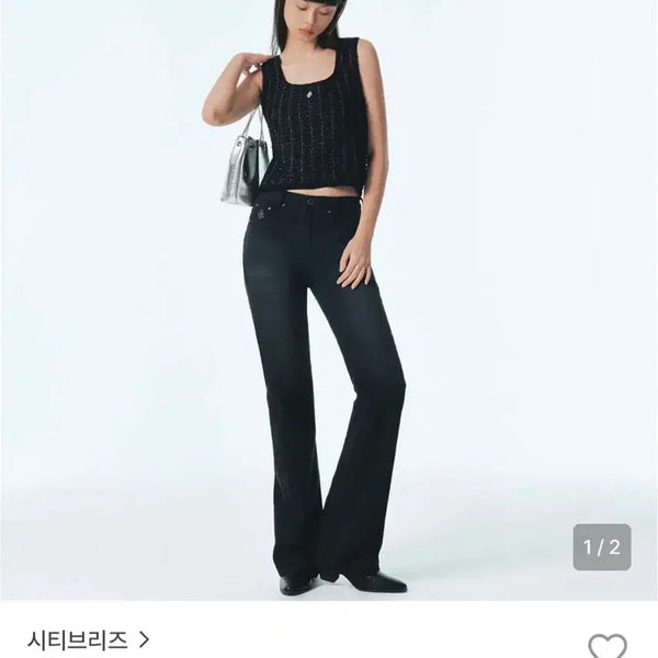[BUNJANG] Citibreeze Black Bootcut Jeans / 시티브리즈 부츠컷 블랙 27