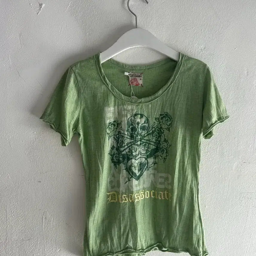 [BUNJANG] Skull Tie-Dye Short-Sleeve Top / 스컬 타이다이 반팔탑