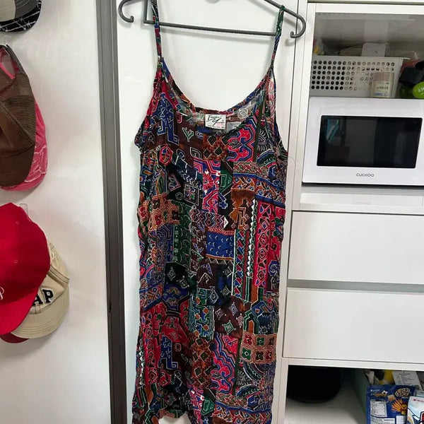 [BUNJANG] Vintage Bohemian Pattern Dress / 빈티지 보헤미안 패턴 원피스