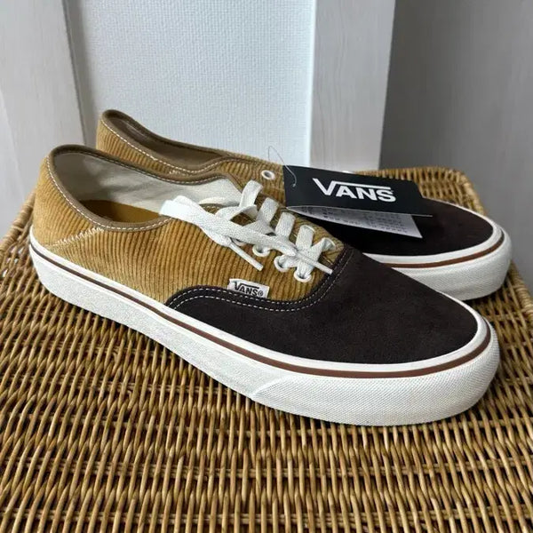 [BUNJANG] Vans Corduroy Suede Authentic Beige/Brown Shoes / 반스 코듀로이 스웨이드 어센틱