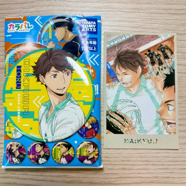 [BUNJANG] Haikyuu!! Oikawa Memorial Collection Card & Can Badge Bundle Set / 하이큐 오이카와 메모리얼 콜렉션 카드 캔뱃지 일괄 판매