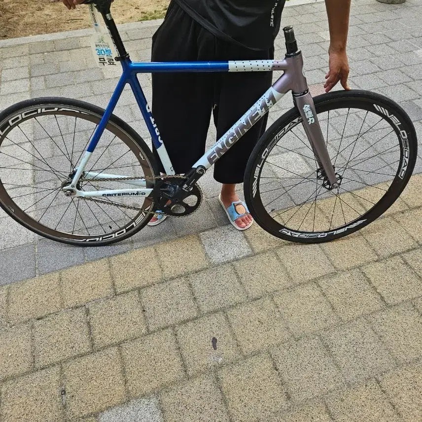[BUNJANG] Engine11 Metal Blue Track Bicycle / 엔진11 메탈블루 반차 판/대