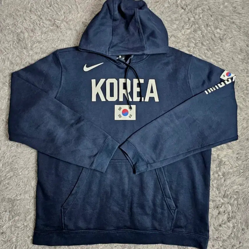 [BUNJANG] Nike Korea Fleece Hoodie Navy XL / (J)나이키 KOREA 농구 기모 후드티 네이비 XL