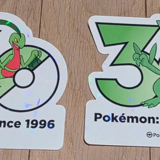 [BUNJANG] Pokemon 30th Anniversary Logo Sticker Bundle (Namudori & Namuking) / 포켓몬스터 팝업스토어 30주년 로고 스티커 나무돌이 나무킹 일괄