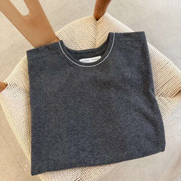 [BUNJANG] Moondal Knit T-Shirt Unisex / moondal T-Shirt (반팔니트)