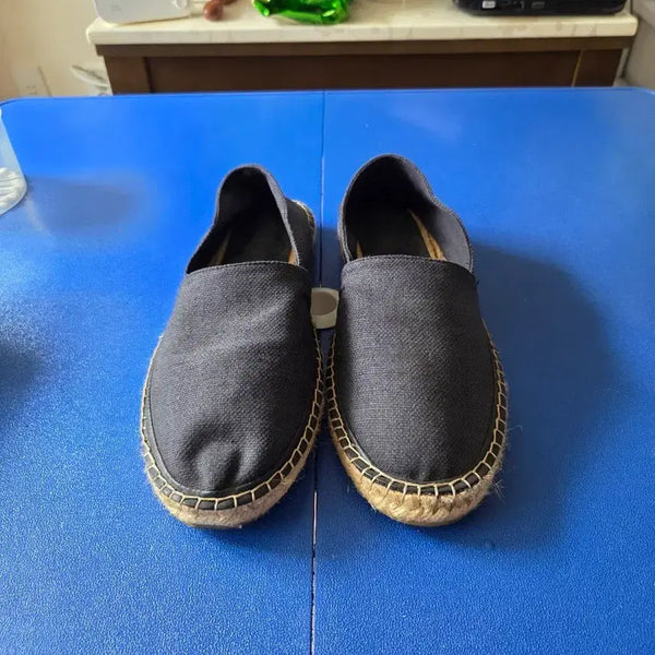 [BUNJANG] Zara Man Black Espadrille Slip-on Shoes 275 / JARA MAN 패션슈즈 블랙 에스파드리유 슬립온 275