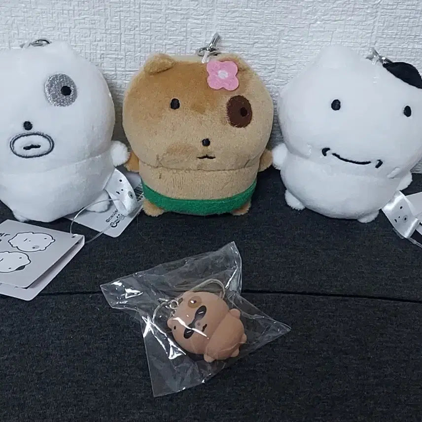 [BUNJANG] Eyedrop Cat (Nunmeongnyangi) Keyring Set / 눈멍냥이  키링  정품  4종