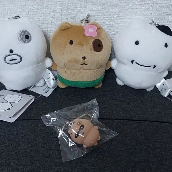 [BUNJANG] Eyedrop Cat (Nunmeongnyangi) Keyring Set / 눈멍냥이  키링  정품  4종