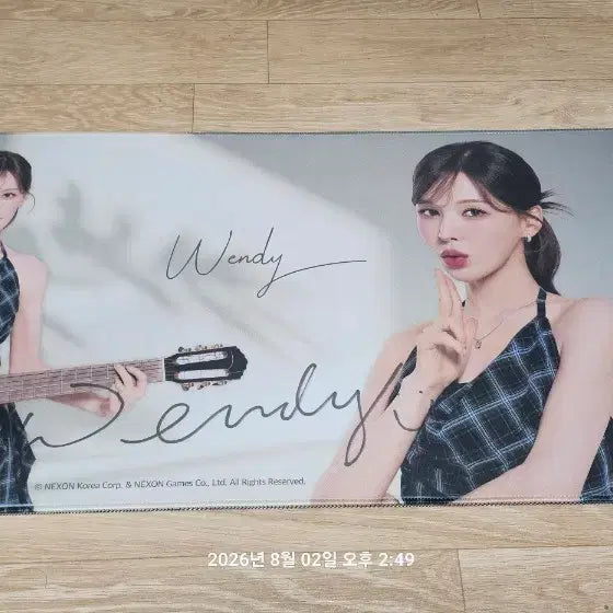 [BUNJANG] Red Velvet Wendy Signed Deskpad / 레드벨벳 웬디 싸인 장패드