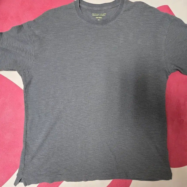 [BUNJANG] Waffle Knit Short Sleeve T-Shirt Size 105 / 시리즈 와플조직 그레이 반팔 105사이즈