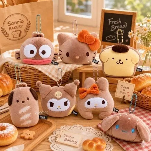 [BUNJANG] Sanrio Bakery Plush Charm Set / [정품,할인] 산리오 베이커리 인형고리 3종 일괄 (미개봉 새상품)